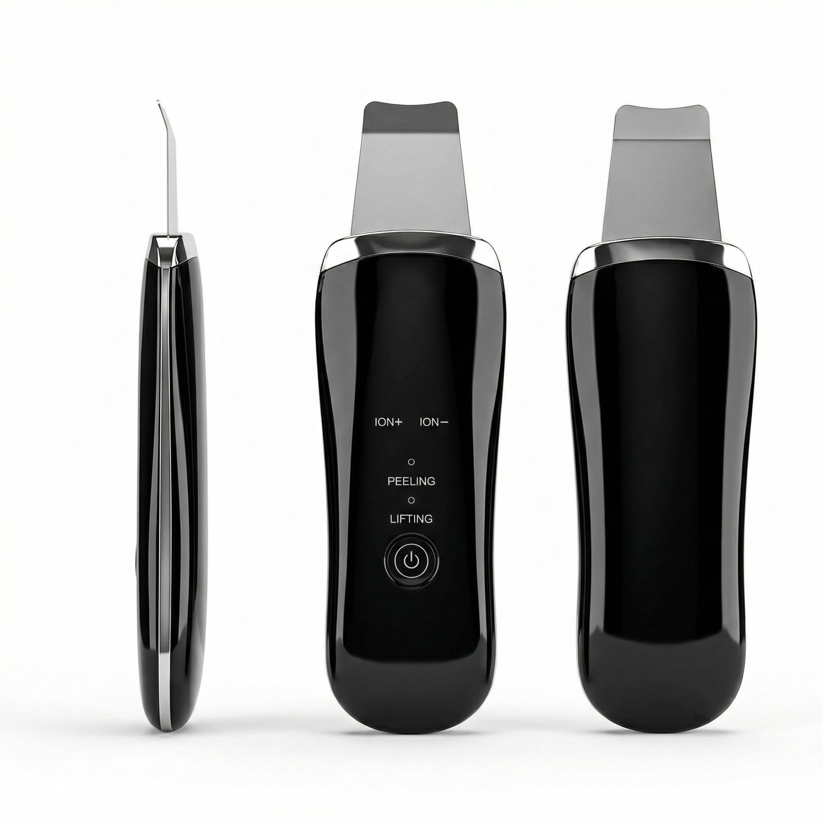 Electric Ultrasonic Skin Scrubber Face Spatula Home Ultrasonic Skin Scrubber Facial Cleaner Handheld Mini Derma Galvanica Tightening Face Scrubber Machine Skin Scrubber USB Ultrasonic