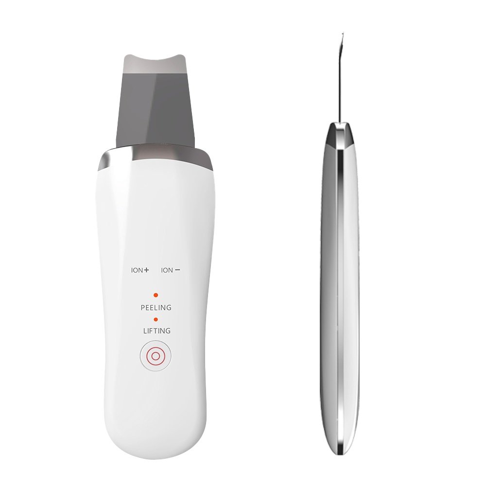Electric Ultrasonic Skin Scrubber Face Spatula Home Ultrasonic Skin Scrubber Facial Cleaner Handheld Mini Derma Galvanica Tightening Face Scrubber Machine Skin Scrubber USB Ultrasonic - Image 5