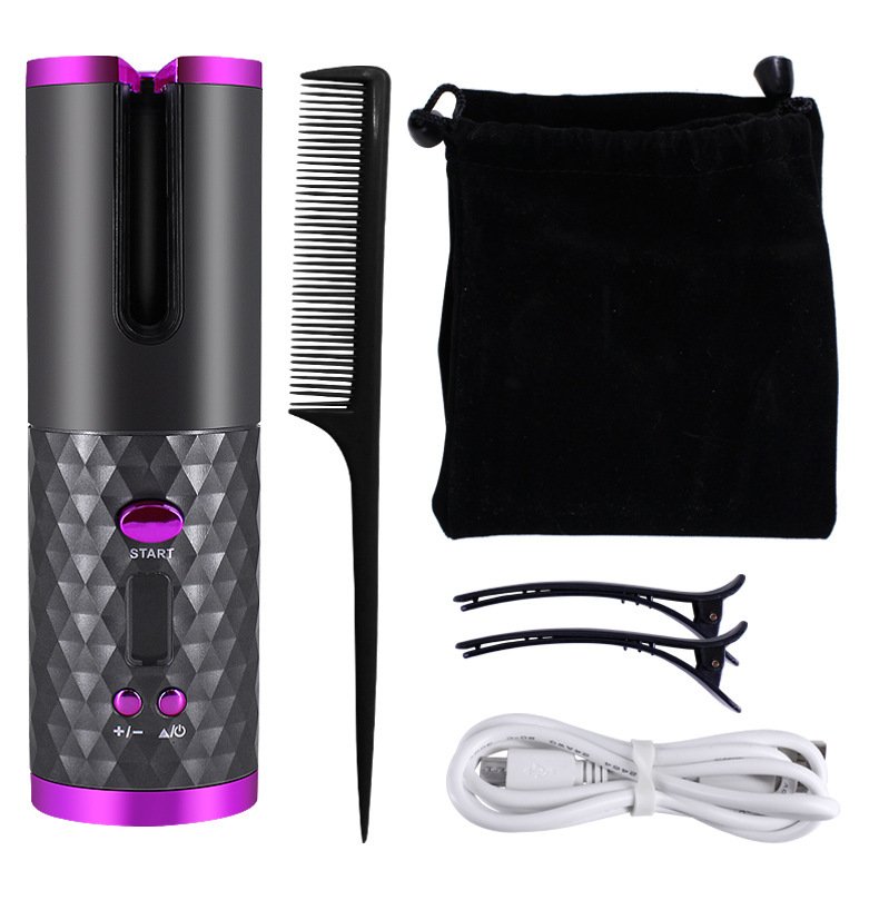 Rechargeable Automatic Hair Curler Women Portable Hair Curling Iron LCD Display Ceramic Curly Rotating Curling Wave Styer - Image 9