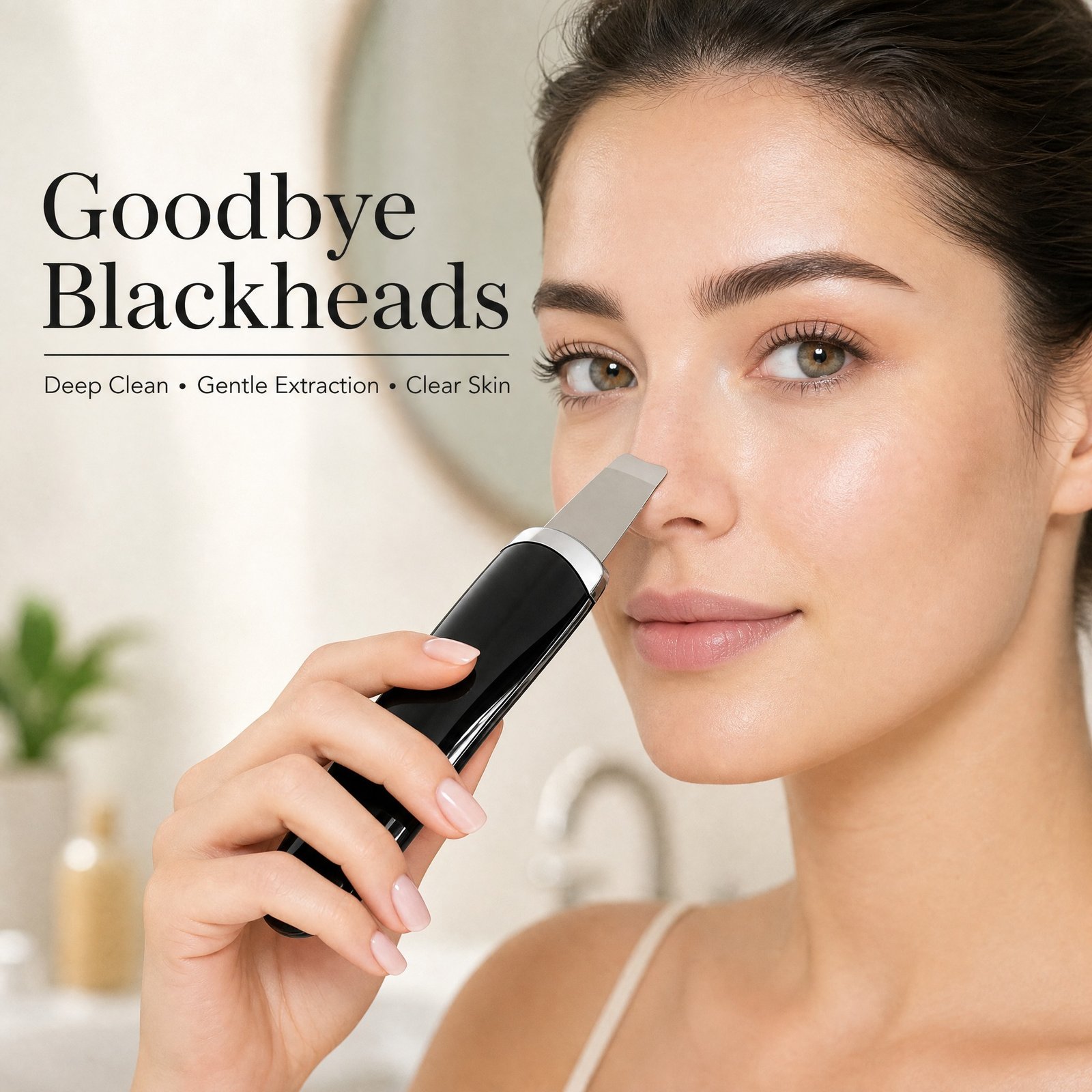 Electric Ultrasonic Skin Scrubber Face Spatula Home Ultrasonic Skin Scrubber Facial Cleaner Handheld Mini Derma Galvanica Tightening Face Scrubber Machine Skin Scrubber USB Ultrasonic - Image 4