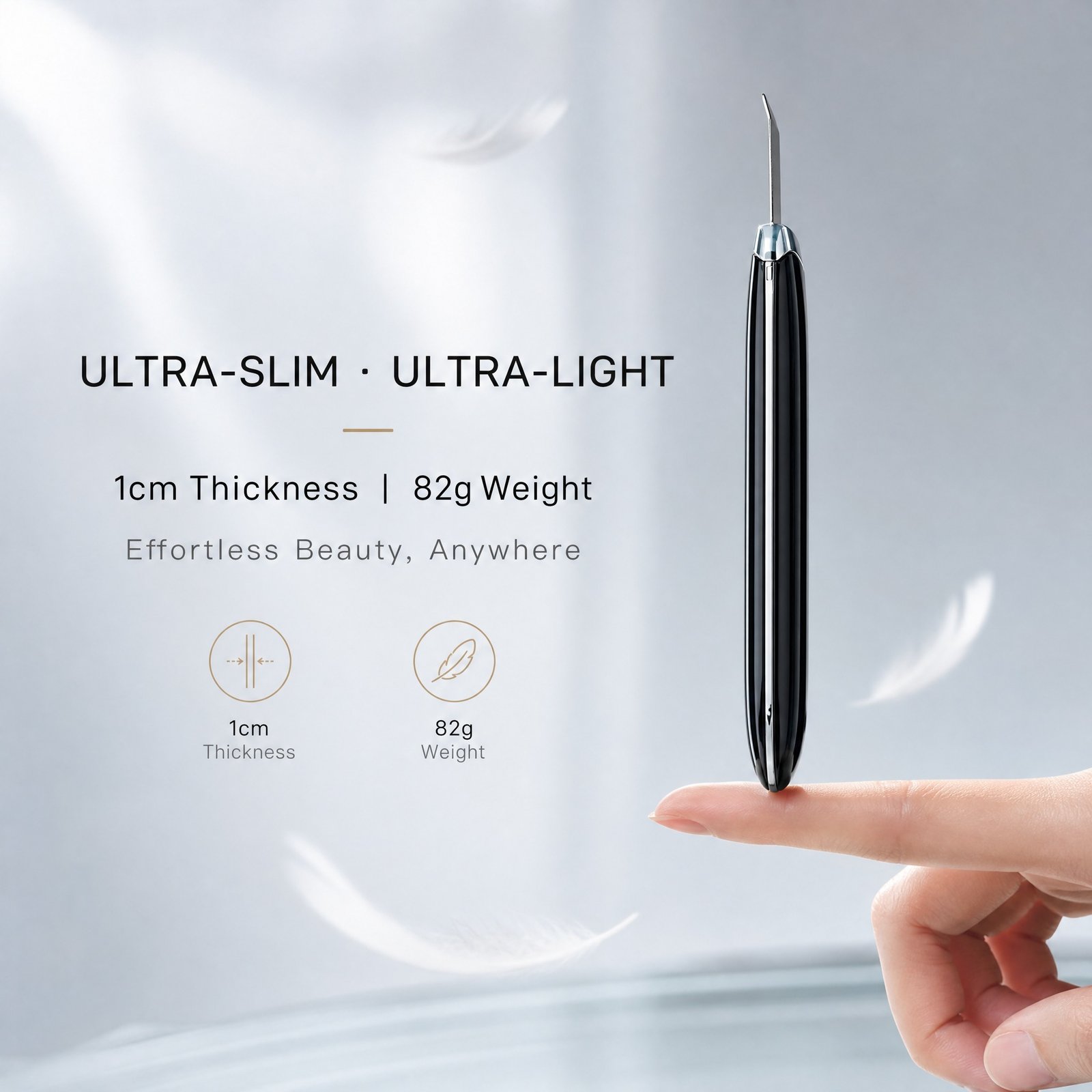 Electric Ultrasonic Skin Scrubber Face Spatula Home Ultrasonic Skin Scrubber Facial Cleaner Handheld Mini Derma Galvanica Tightening Face Scrubber Machine Skin Scrubber USB Ultrasonic - Image 2