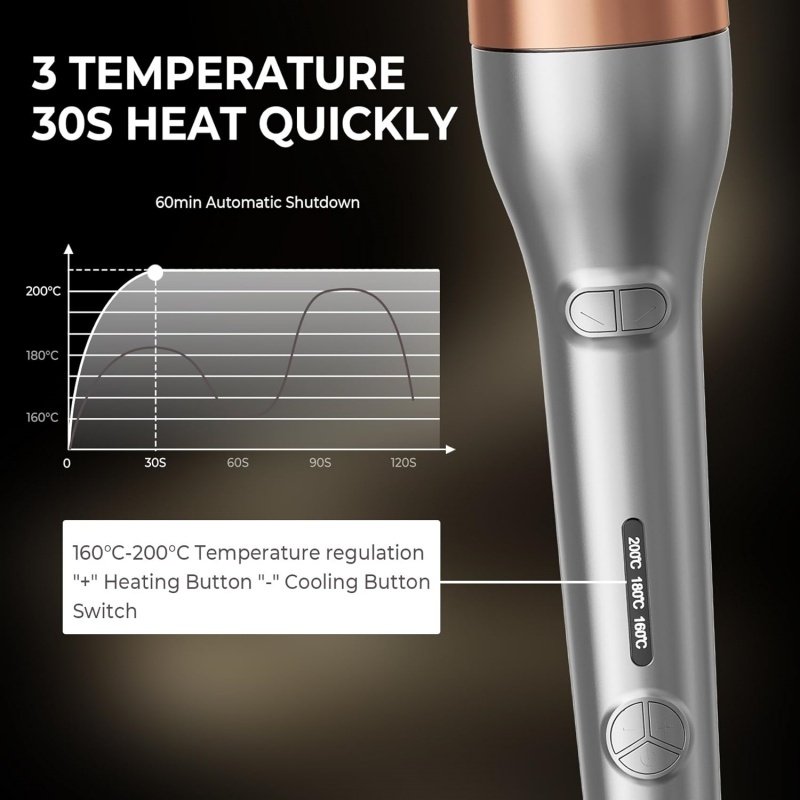 Hair Curler, Portable Automatic Curling Iron With Anti-Scald Design - Image 5