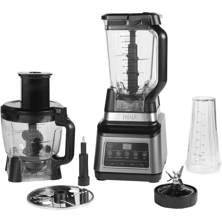 Ninja BN800UK 3-in-1 Food Processor Blender & Smoothie Maker Grey Multi-Function Kitchen Appliance