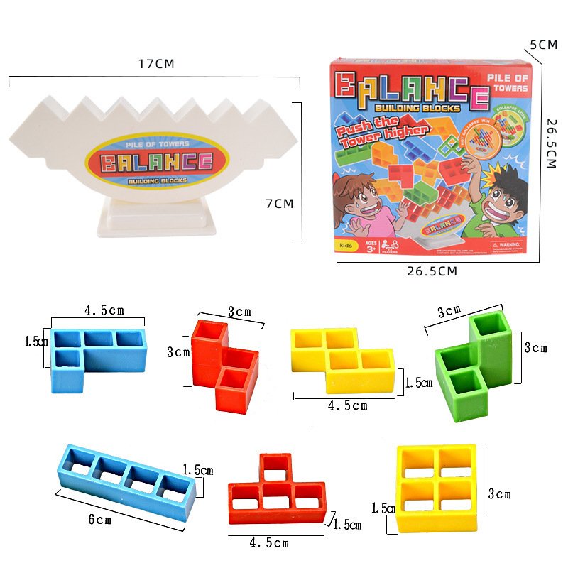 Balance Stacking Board Games Kids Adults Tower Block Toys For Family Parties Travel Games Boys Girls Puzzle Buliding Blocks Toy - Image 2